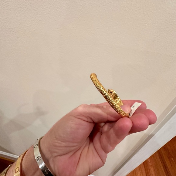 NWT RARE AUTHENTIC Julie Vos Textured Snake Open Cuff - Picture 15 of 17